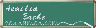 Aemilia Bache Visitenkarte